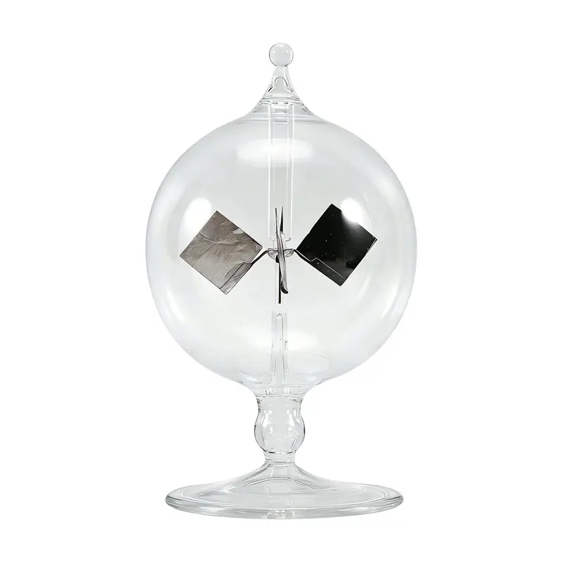 ABLQ Solar Crookes Radiometer Glass Windmill Handmade For Party Home Decoration Gift Transparent