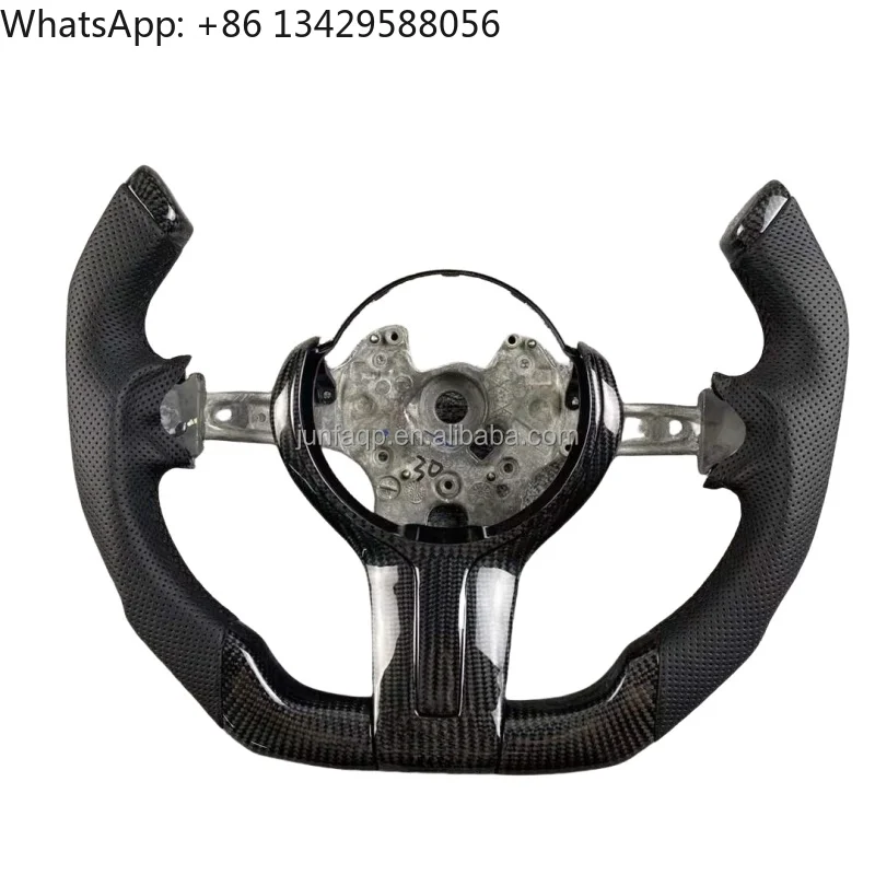 

Suitable For BMW F10 F30 E46 E60 F15 F90 F80 G20 G30 M3 M4 M5 Leather Carbon Fiber F1 Racing Aircraft Sport Style Steering Wheel