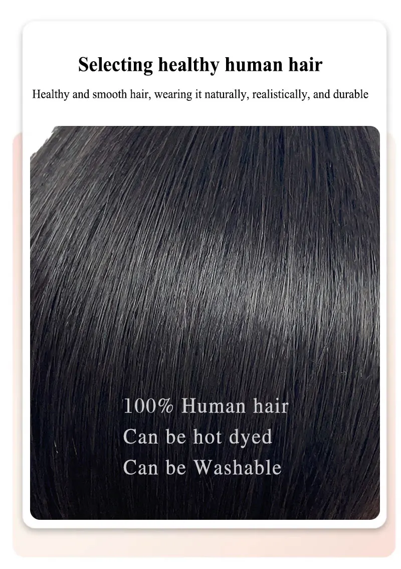Seamless Natural Invisible Bangs Wig Traceless Bangs 100% Human Hair Female Figure-eight Bangs on Both Sides Wig Patch