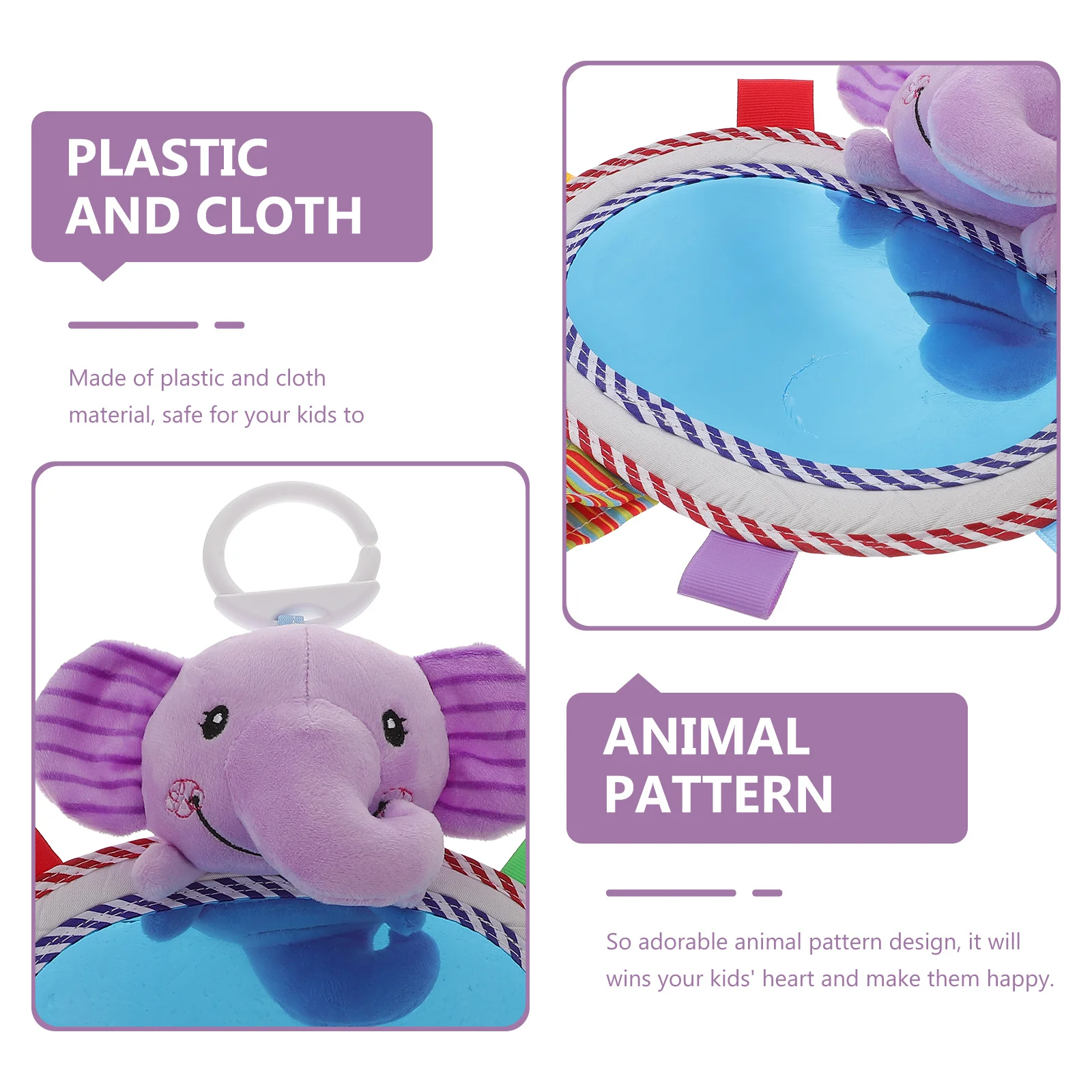 

Cognitive Developmental Mirror Developmental Shatterproof Car Back Seat Safety Mirror