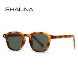SHAUNA Ins Popular Fashion Square Women Luxury Sunglasses Retro Rivets Men Trending Dark Green Sun Glasses Shades UV400