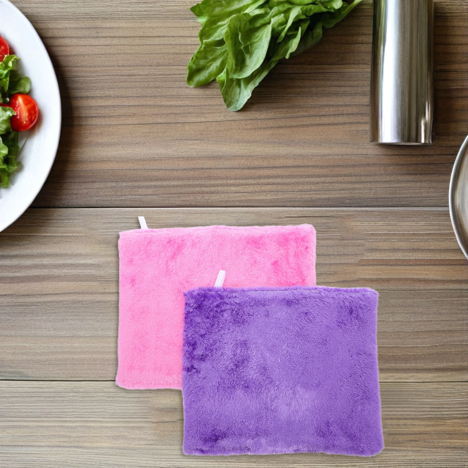 

4Pcs Wood Fiber Dishcloths Super Absorbent Non-Shrink Kitchen Multipurpose Dish Towels for Kitchen Furniture