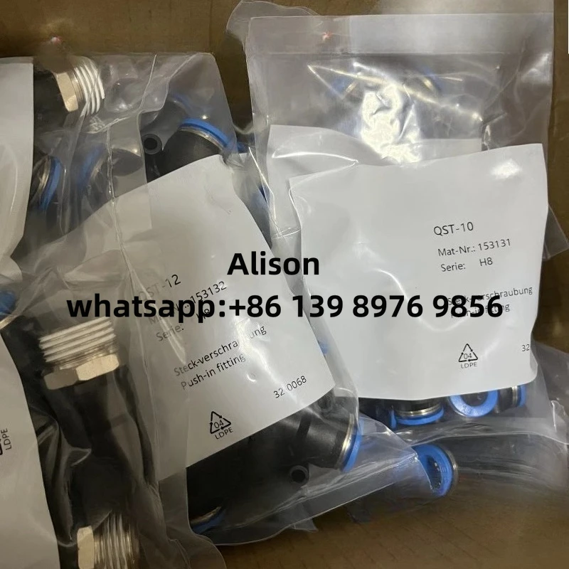 Original connector T-shaped Y-shaped 10PC QST/QSY-M5-1/8-1/4-3/8-1/2-4-6-8-10-12-16