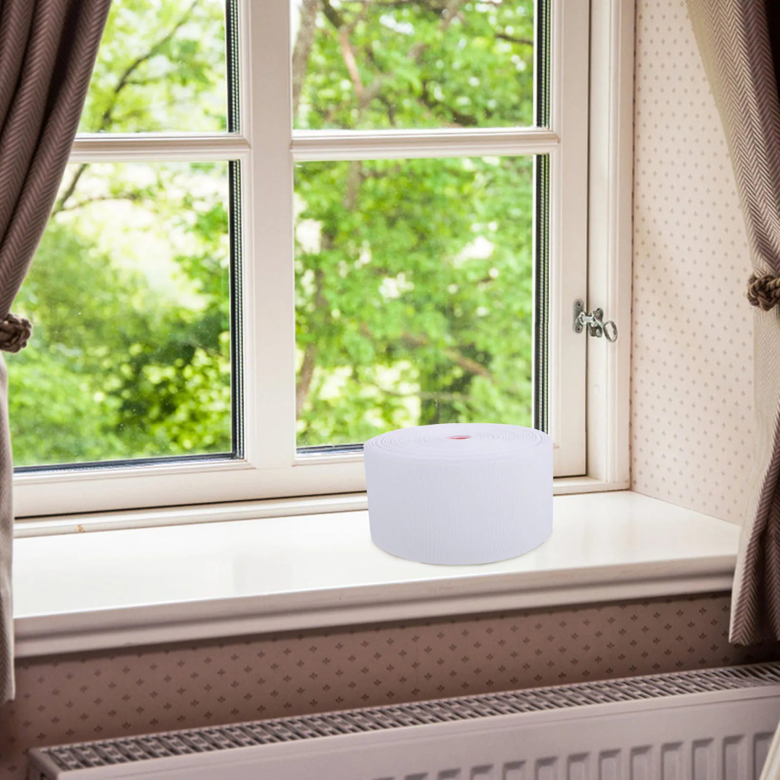 

Curtain Tape 8mm Polyester Fabric Accessories Pleated Header for Curtains Drapery S-fold Snap Pleat Strips Home Use Durability