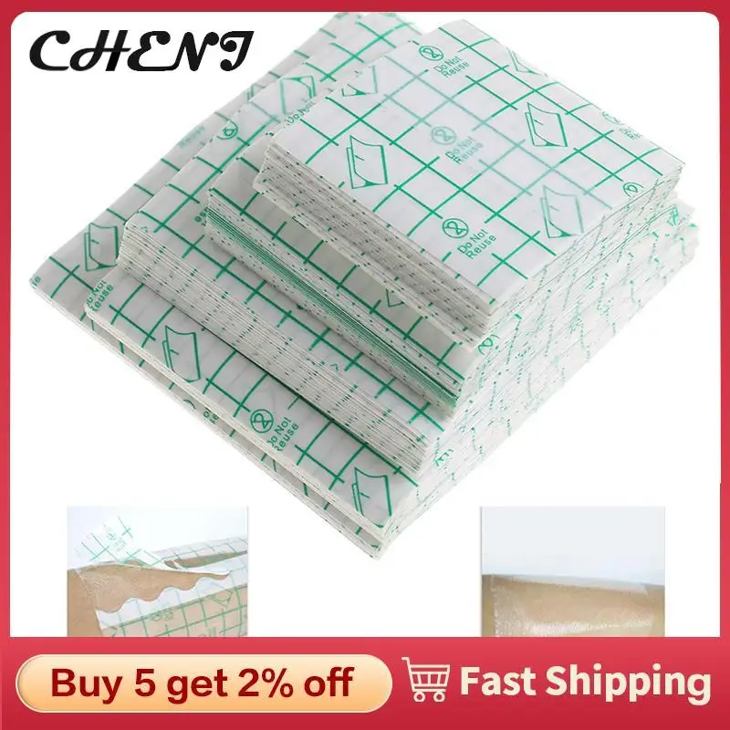 

100Pcs Non-woven Tape Adhesive Plaster Breathable Patches Bandage First Aid Hypoallergenic Wound Dressing Fixation Tape