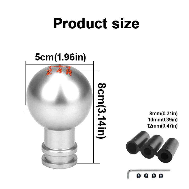 Universal 5 Speed Car Gear Shift Knob Aluminium Alloy Car Joystick Torsion Head For Manual Transmission Aluminum Alloy Auto