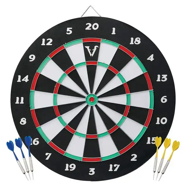

Viper Dartboard De Fibra De Papel Enrollado Tradi Had Y De Béisbol De Doble Juego Con Dardos