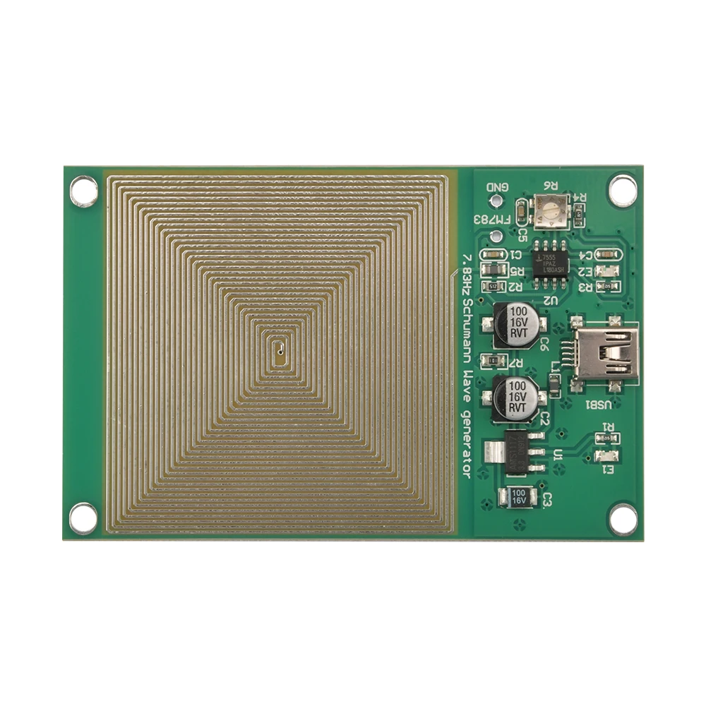 

Генератор волн Шумана 7,83 Гц, ультранизкочастотный импульсный генератор, аудиорезонатор для улучшения звукового сна с кабелем Mini USB