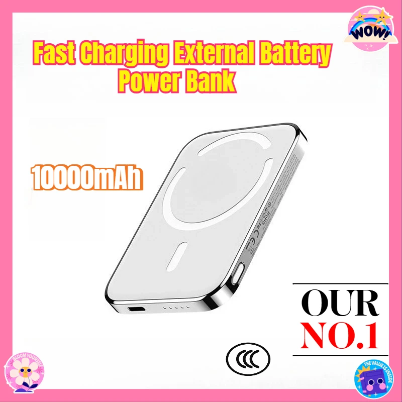 

10000mAh 22.5W Portable Charger Fast Charging External Battery Power Bank