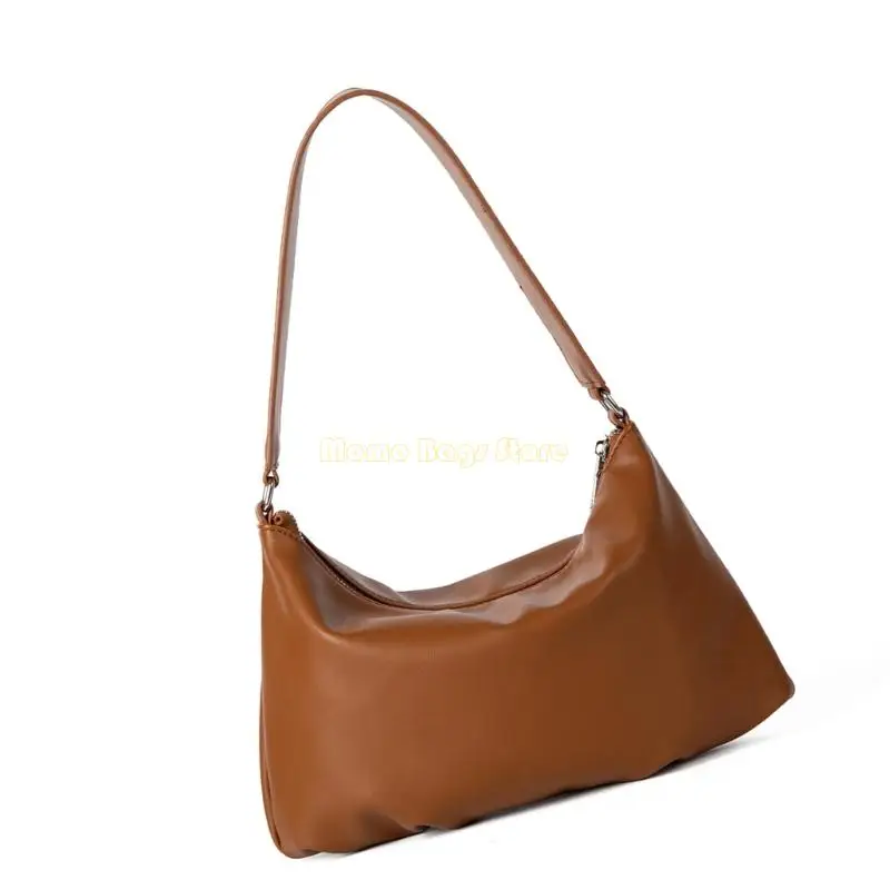 X90D حقيبة يد كورية ناعمة من البولي يوريثان تحت الإبط، حقيبة يد رفيعة دائمة للنساء