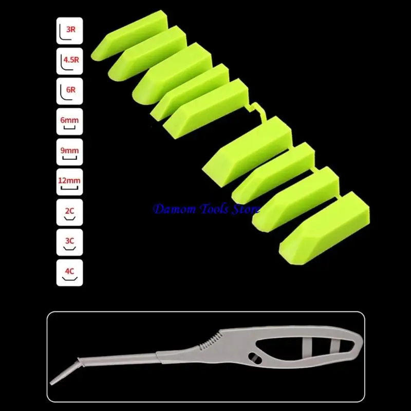57BE User Friendly Plastics Scrapers Set Ergonomic Handle for Accurate Sealing Behind Appliances and Frames