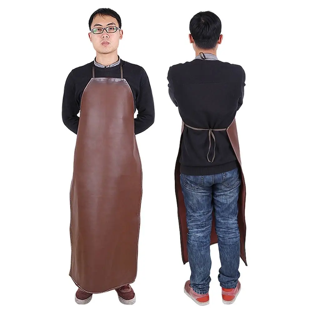 Thermal Insulation Leather Welding Apron Safety Flame Resistant Anti Scalding Aprons Welder Protective Aprons Welder Protection