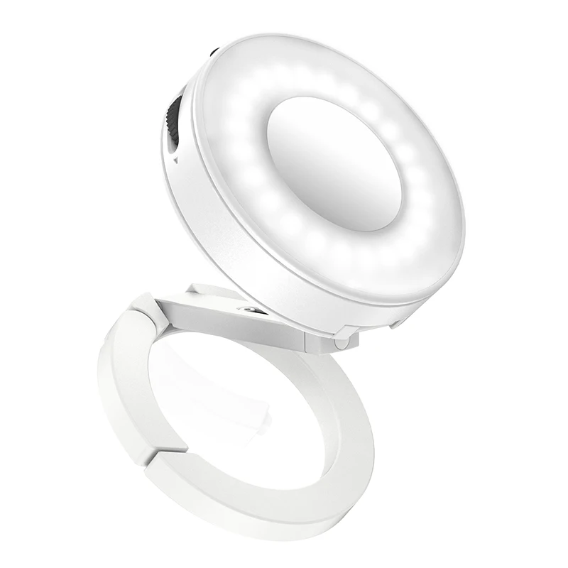 Ulanzi ML05 MagLock-invullicht 2500-9000K Ringvormig zacht licht voor voedselrecensie Livestream Vlog Dubbelzijdige magnetische telefoongreep