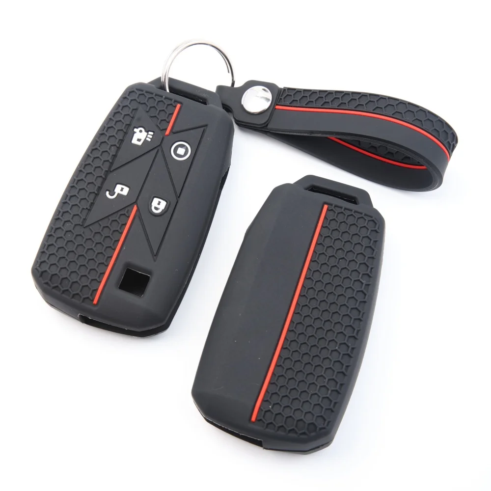4 Buttons High Quality Silicone Pickup Truck Car Key Case Caps Key Cover For Renault Euro 6 Series T C K Gama Shell Bag Keyring