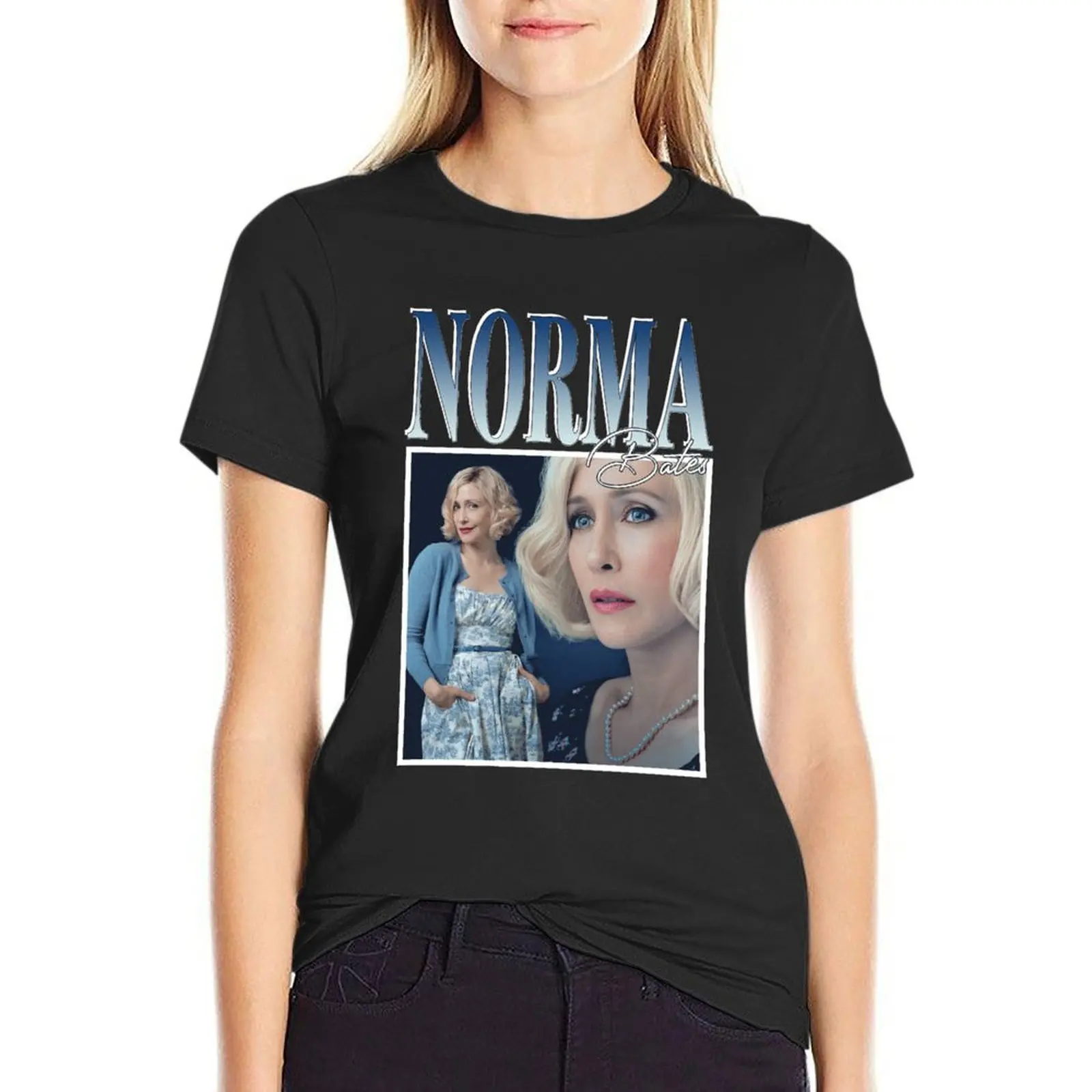 Norma Bates T-Shirt oversized shirts graphic tees t-shirt dress for Women plus size sexy