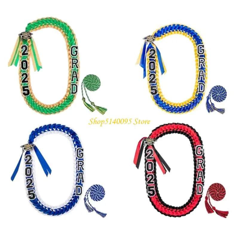 

DXAE начало плетеный шнур для выпускников Lei Clorful Tassels Design реквизит