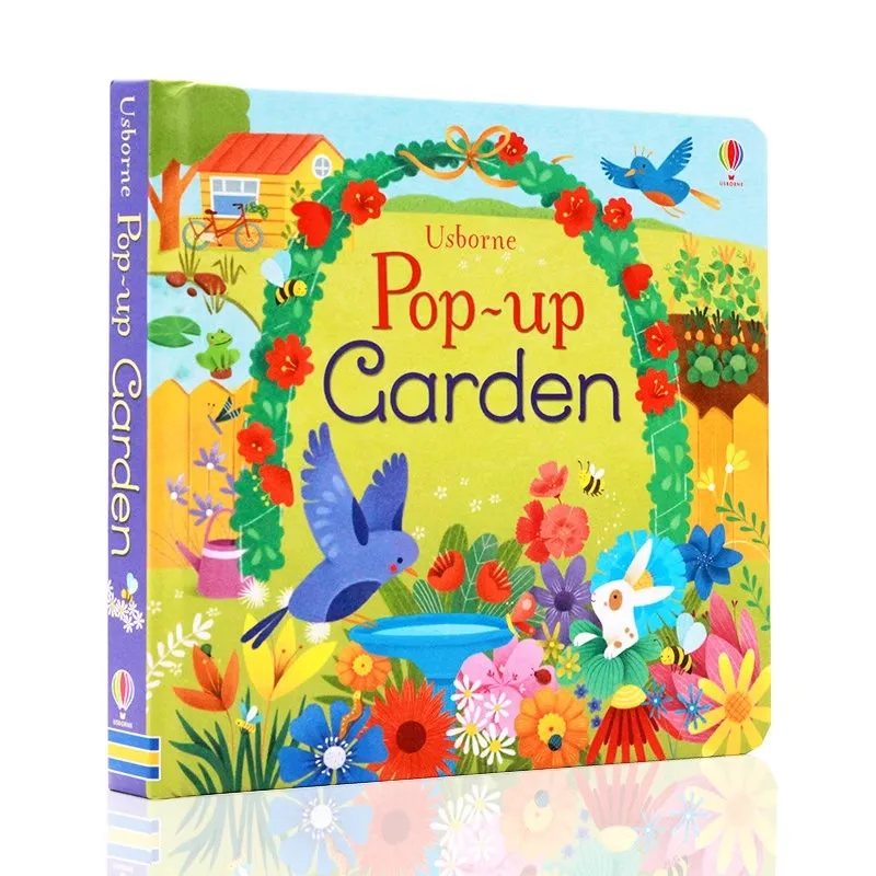 Libro Pop-Up Garden 3D con solapas abatibles, libro ilustrado en inglés para niños pequeños, libro de cuentos educativo para la primera infancia, materiales de lectura para antes de dormir