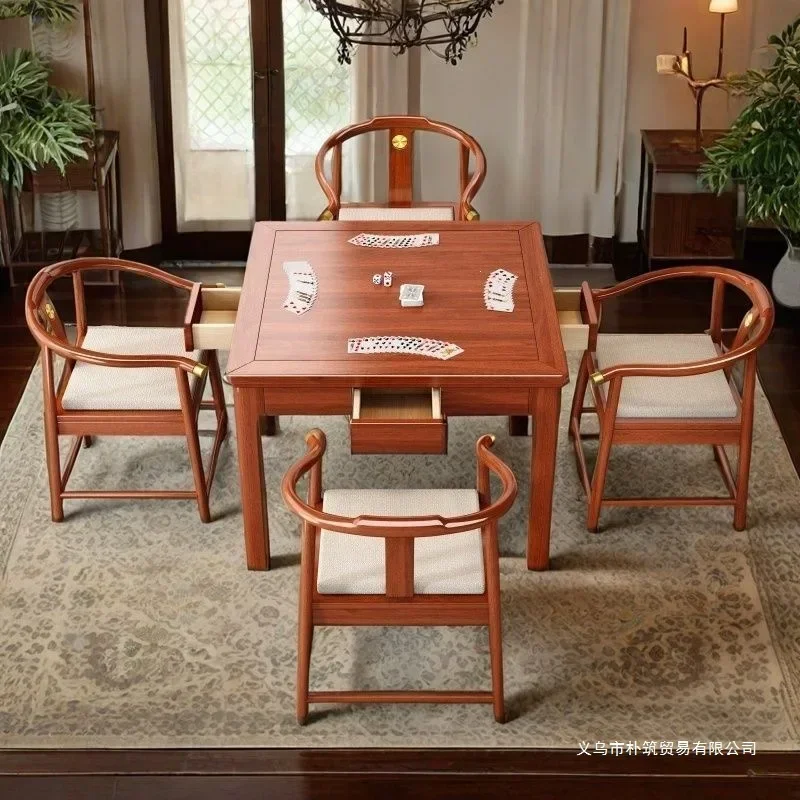 Solid Wood Tea Table And Chair Combination Small Square Table Square Chinese Eight Immortals Dining Table Householdn29
