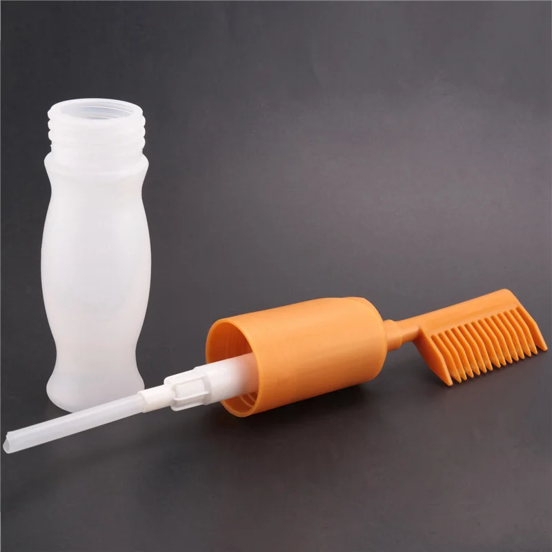 A20M 3X مشط صبغ الشعر فرشاة صبغ الشعر مع زجاجة لتقوم بها بنفسك تمشيط صالون الصباغة فرشاة زيت الخبز أداة صبغ الشعر