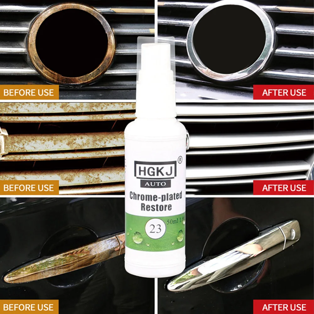 Car Rust Remover HGKJ-23 Metal Polishing Stainless steel Tool 20/50ML Aluminum Magnesium Refurbishment Accessories