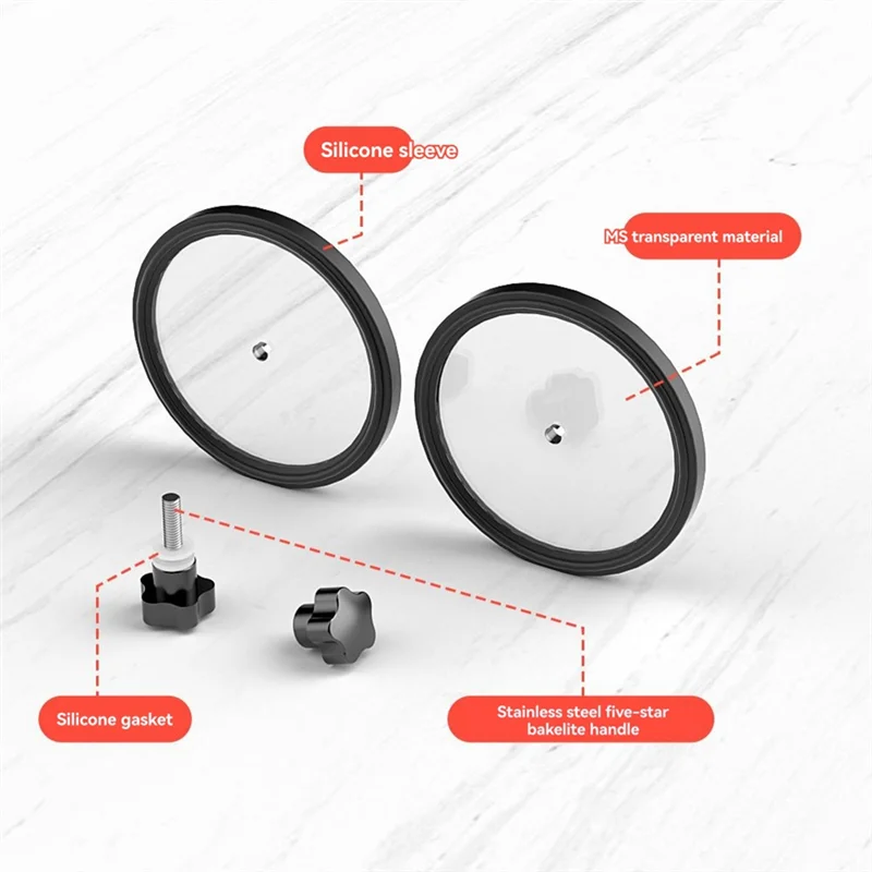 HFES Vinyl Record Label Saver Protector Waterproof Cleaning Clip With Handle LP Vinyl Record Cleaner Clamp Black