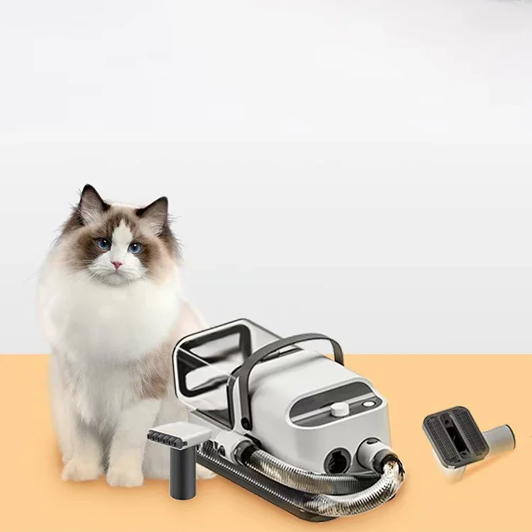 Multifunctional Pet Electric Care Machine Low Noise Water Blower for Fur Suction Cutting  Plastic Style for Dog Cat Beauty