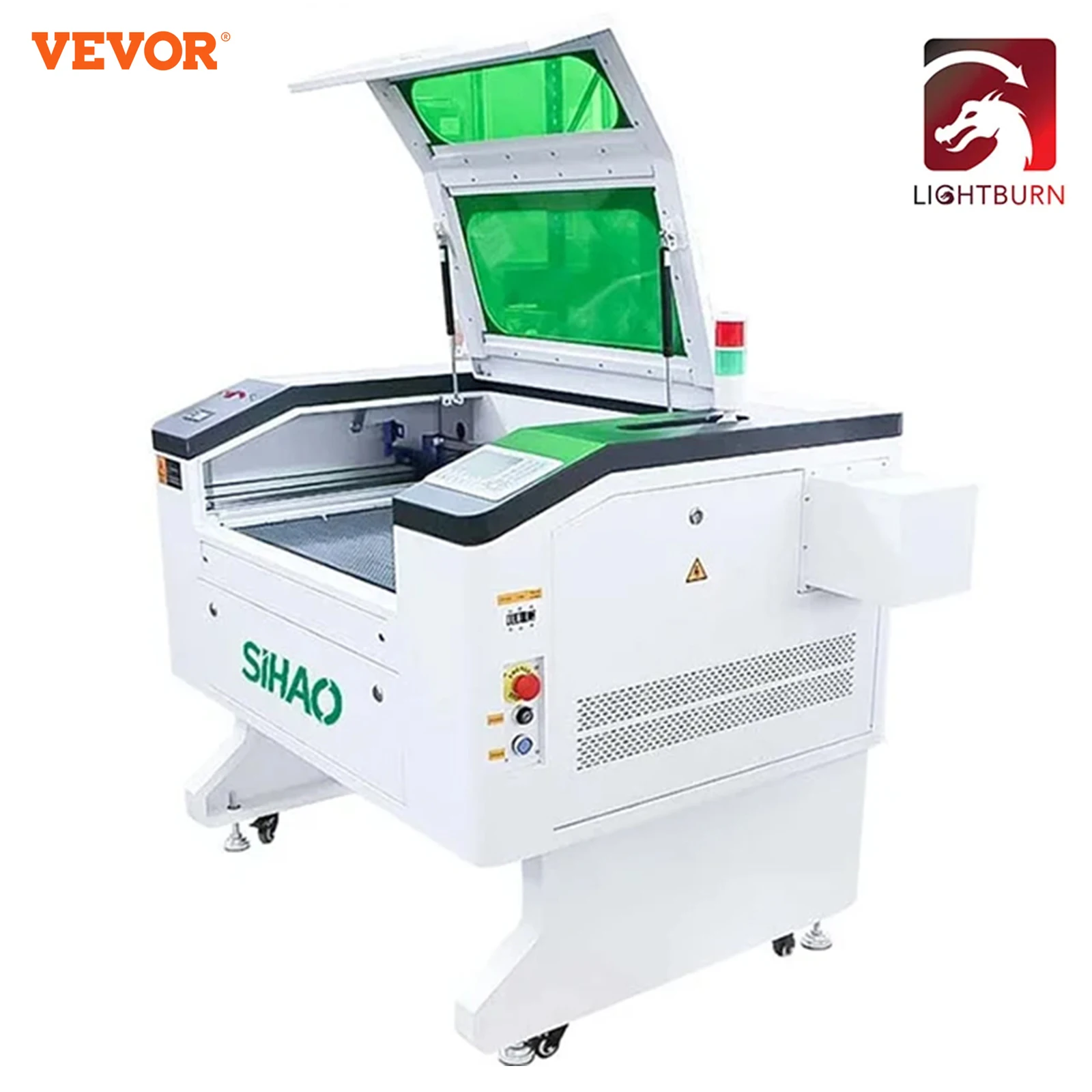 

SIHAO NEW Ruida CO2 Laser Engraving Machine 90-100W 700X500MM Laser Cutter Engraver With the Water Cooler Chiller 220V