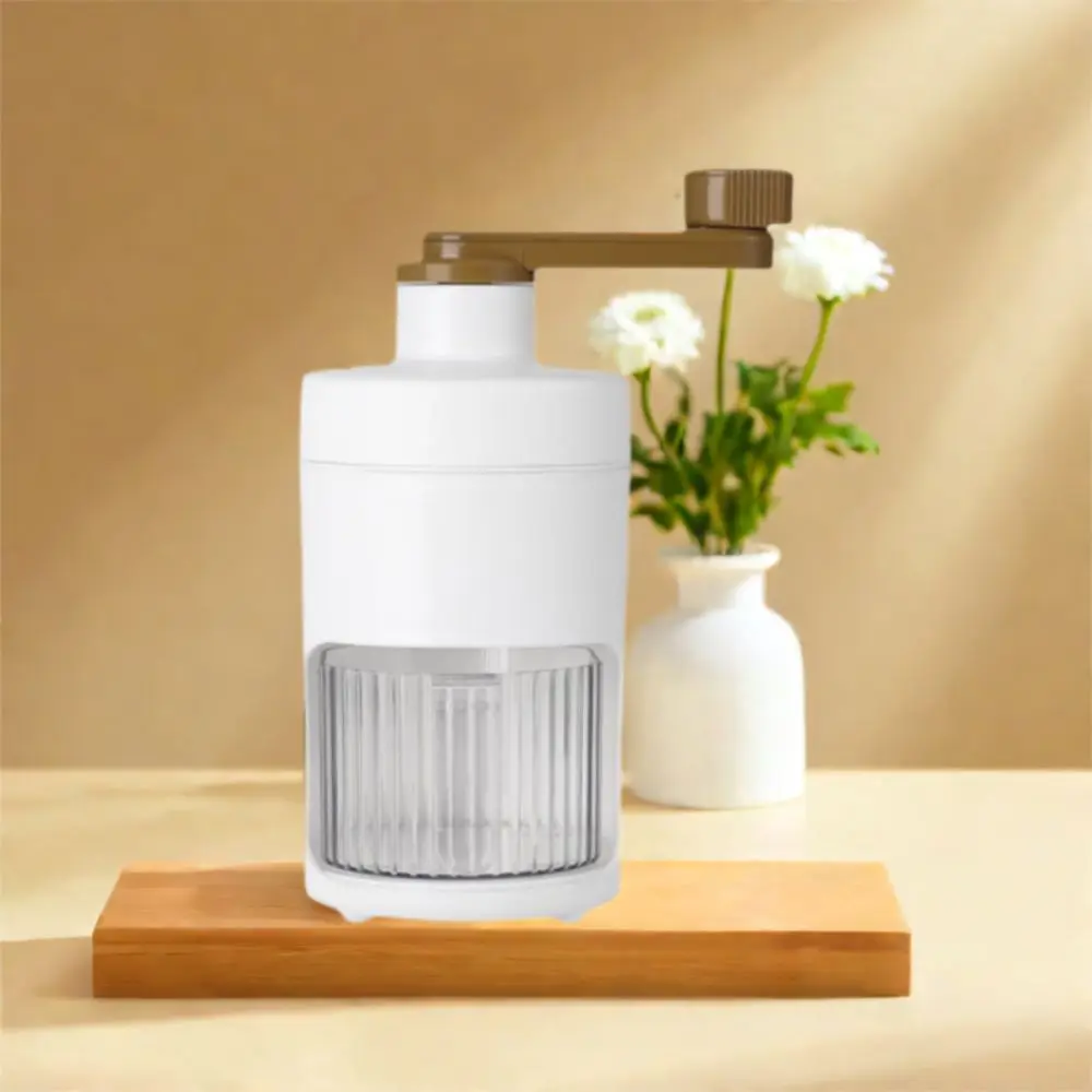 

Portable Mini Shaved Ice Machine Hand-Operated Manual Ice Crusher with Ice Cube Mold Practical Small Slushie Machine