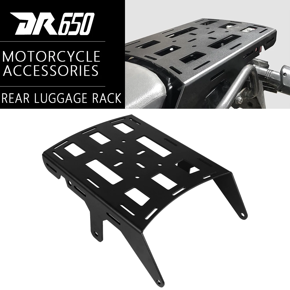 

2024 мотоцикл для Suzuki DR650 DR 650 1990-2021 2022 2020 2019 dr650, задняя багажник, грузовая стойка, поддержка держателя полки, кронштейн