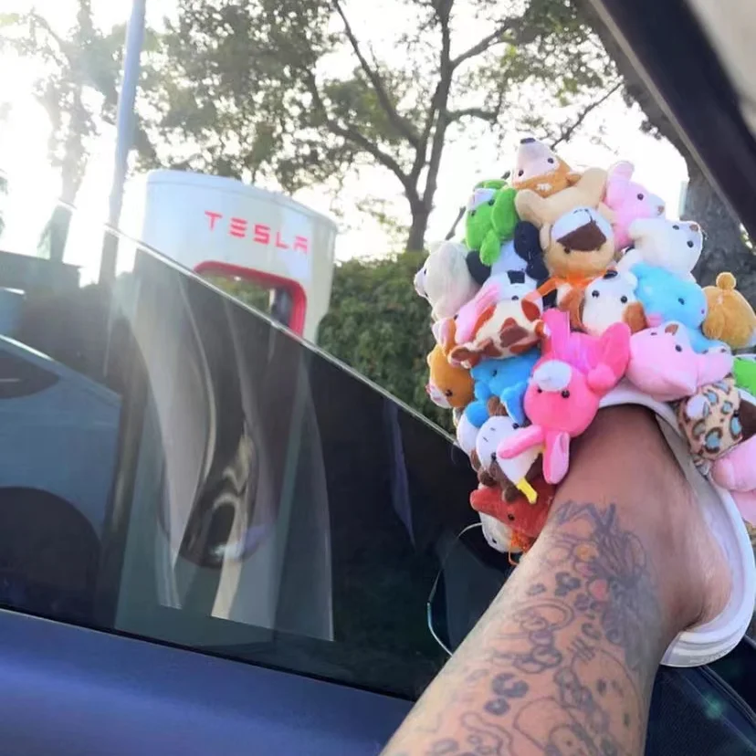 Home Slippers Women Summer Slippers Furry Flip Flops House Shoes Cute Teddy Bear Slides Plush Pantuflas Cheap Slides
