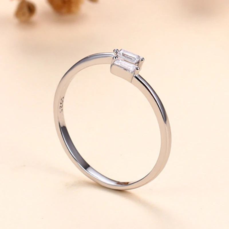 24 gold-plated silver Finger Rings For Women Open Crystal CZ Charm Rings Wedding Jewelry 2021 Trend Bague Femme Anillo A30