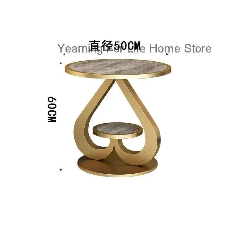 

Italian Modern Side Table Unique Elegant Light Luxury Corner Table Aesthetic Style Tavolino Da Salotto Living Room Furniture