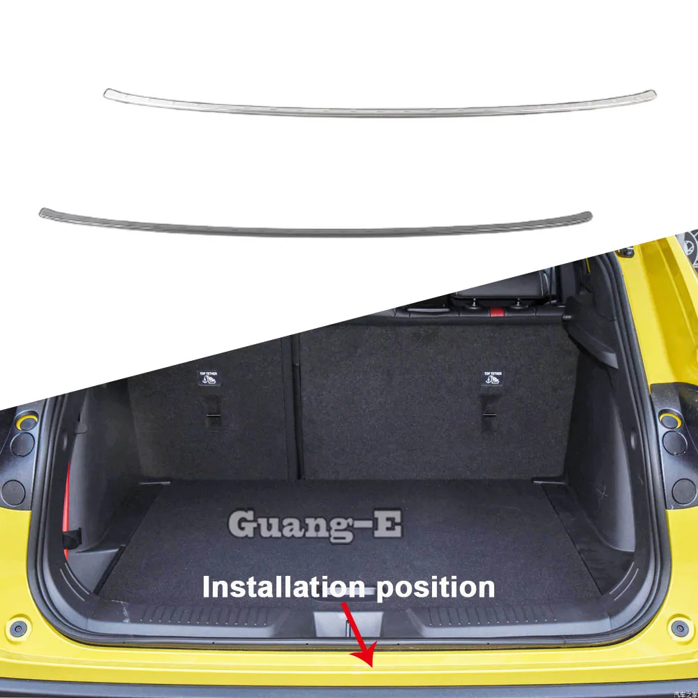 

Car Rear External Bumper Guard Cover Trim Frame Steel Threshold Pedal Strip Accessories For Chevrolet Trax Seeker 2022-2024+