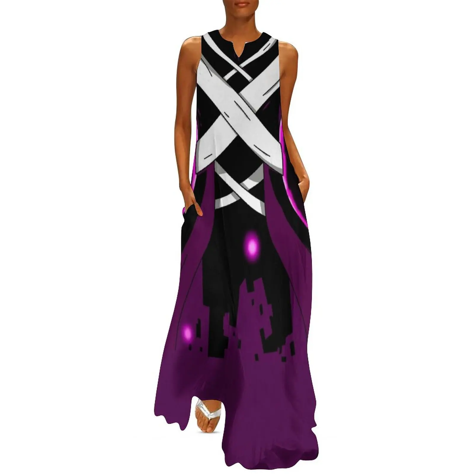 

X-gaster Underverse character art Long Dress Cocktail of dresses clothes for women