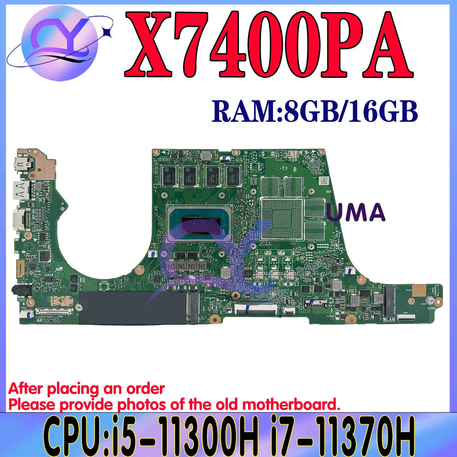 

Mainboard X7400PC X7400PA N7400P X3500PC X3500PA X3500PH V3500P X3400PC X3400PA X3400PH V3400P K3500P K3400P Laptop Motherboard