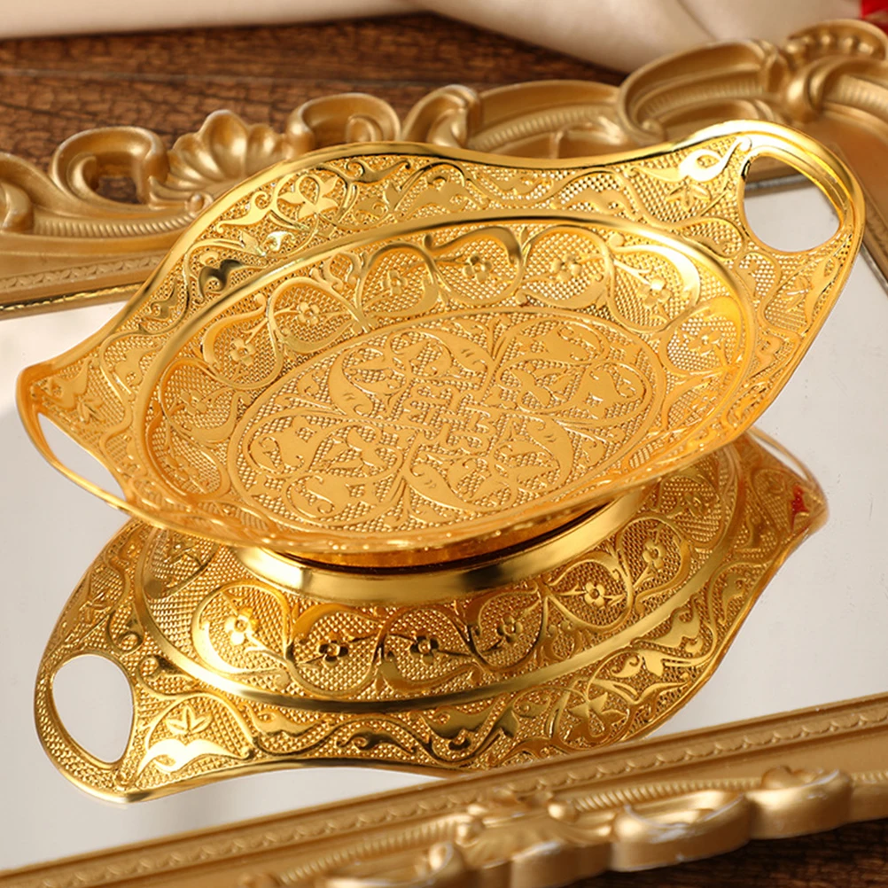 

European Style Fruit Plate Bowl Vintage Tray Serving Platter for Kitchen Storage