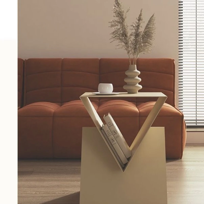 

Sofa side living room small apartment light luxury corner square bedside table designer creative tab small coffee