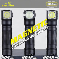 Skilhunt H04 H04R H04F RC 1200 lumen Customized UI USB Magnetic Rechargeable LED flashlight Hunting Camping + Headband