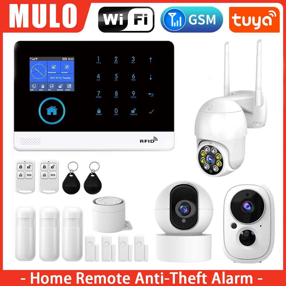 Wifi Wireless Alarm System Tuya Smart Home Child Safety Home Anti-theft System Smart Life App Control Works with ALexa