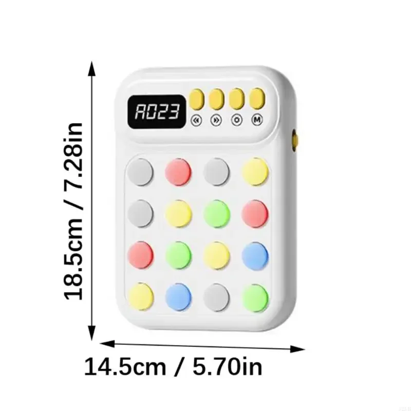جهاز ألعاب التنمية المعرفية المحمول للأطفال، ألغاز ملونة قابلة للتعديل، شاشة تفكير منطقي مجانية 15UB #3