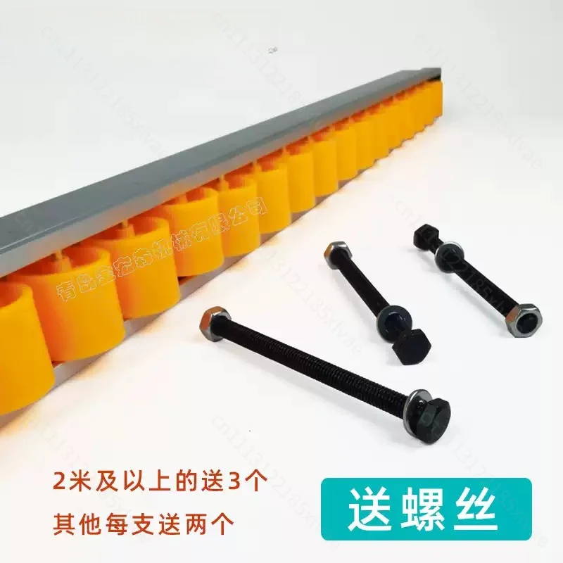 Aluminum  fluent strip slide rail roller track push table saw edge banding machine woodworking machinery accessories 1 piece