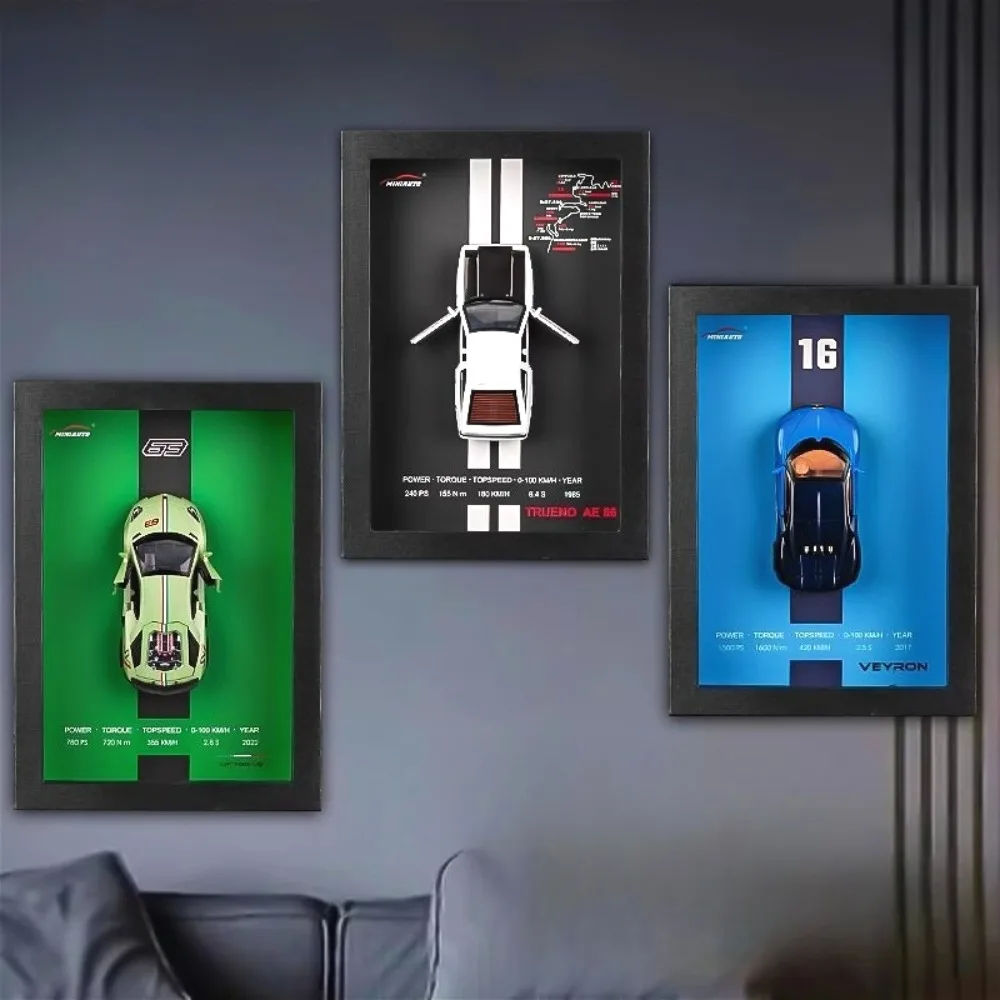 Maßstab 1:32 Auto Modell Spielzeug 3D Rahmen Sound Licht Zurückziehen Türen Geöffnet Auto Ornament Dekoration Malerei Jungen Geburtstag Geschenke