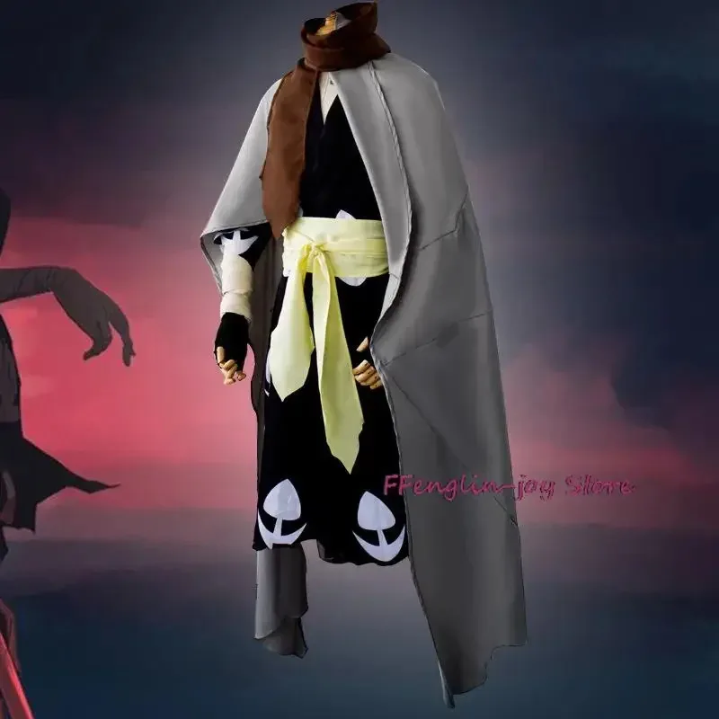

qq98Anime Dororo Hyakkimaru Cosplay Costume Aldult Unisex Cloak Kimono Wig Halloween Rave Party Cool Combat Uniform Suit