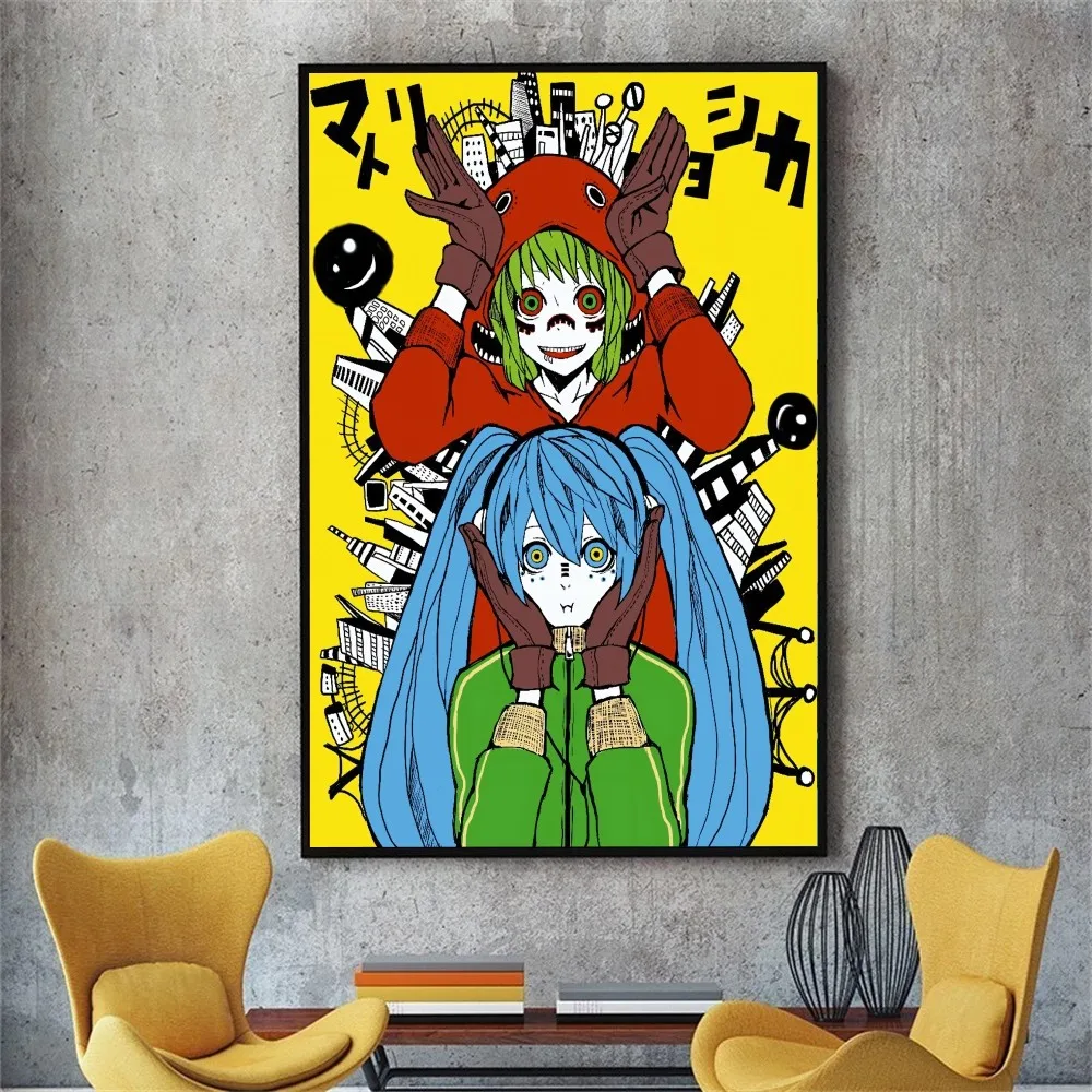 Anime Matoryoshka Vocaloid Poster DIY Poster Kraft Paper Vintage Poster Wall Art Painting Study Stickers Big Szie Wall Painting