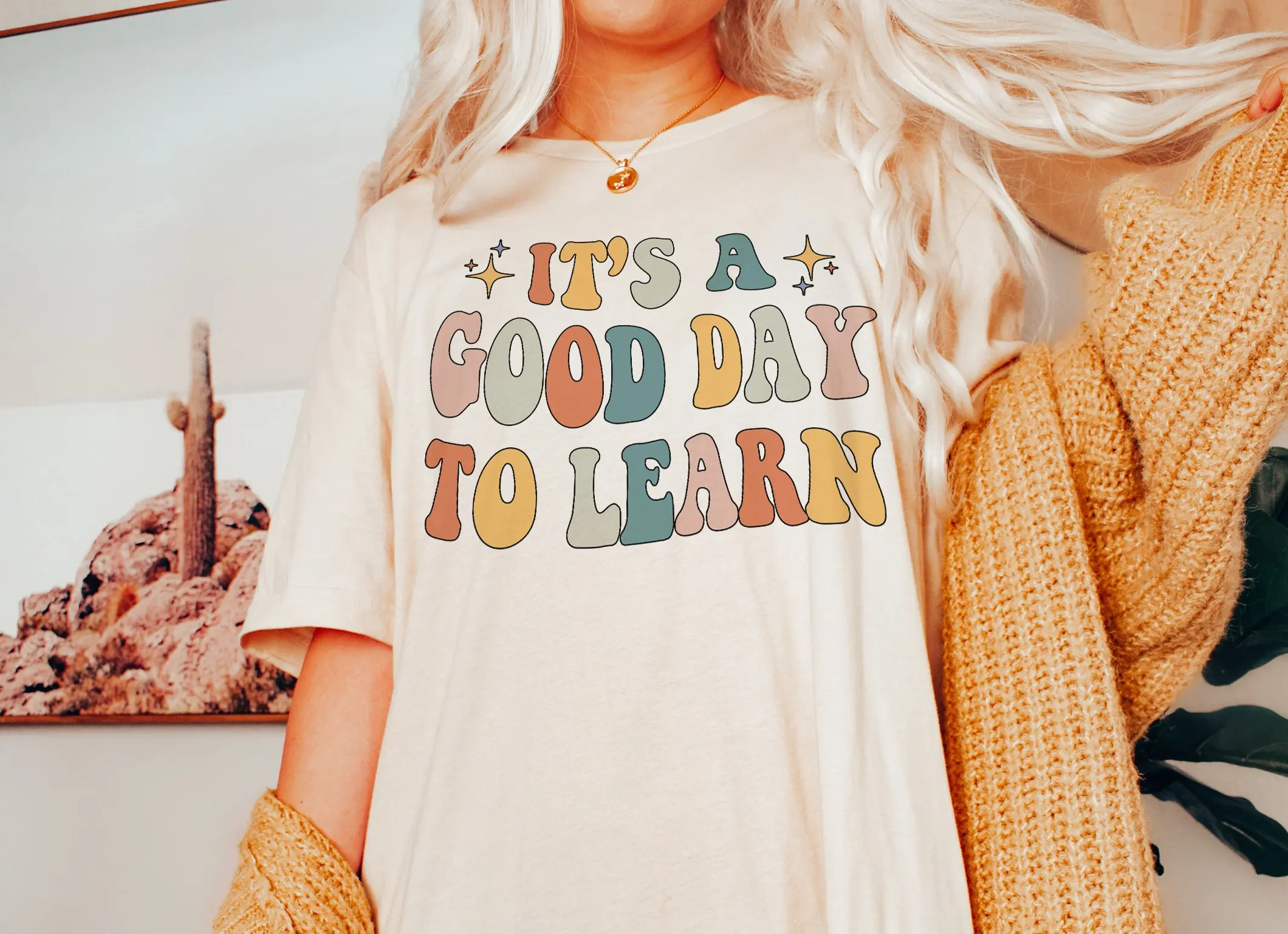 It Is A Good Day To Learn Back School T Shirt Pre K Teacher Math Esl 4K Preschool Retro Clothes