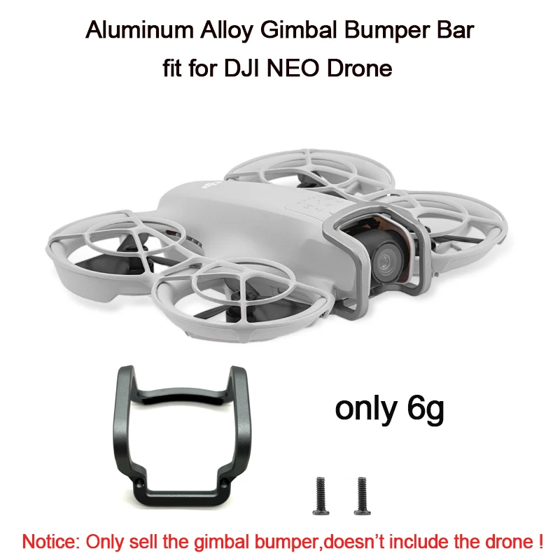 Wtohoby Aluminum Alloy Gimbal Bumper fit for DJI NEO Drone Anti-Collision Protective Bar 6g Camera Lens Protector Accessories