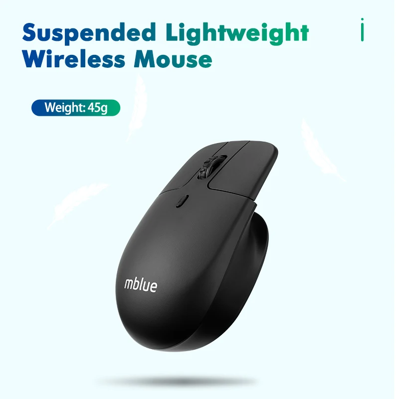 Original Meizu mblue Hanging Mouse M203 Lightweight Wireless Mouse Single 2.4G 4 Programmable Buttons 1600DPI Sensor