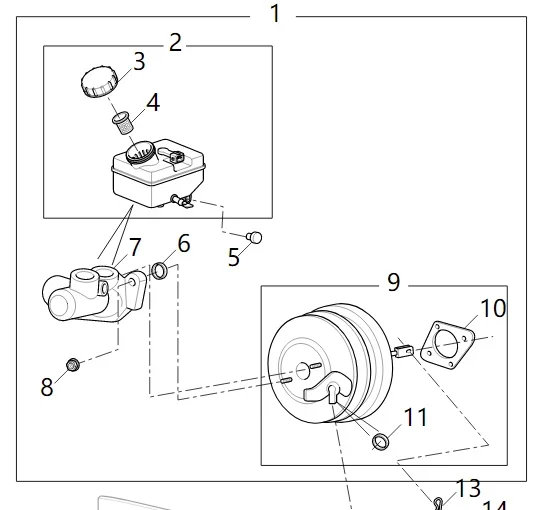 

SAIC MAXUS V80 Original Vacuum Booster C00001496