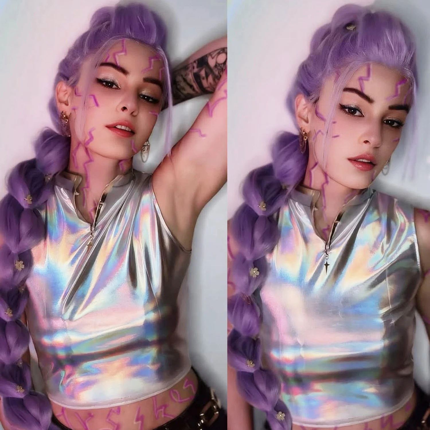 

Фиолетовые длинные фиолетовые плетеные волосы Rumi, предварительно растянутые синтетические плетения, наращивание волос для косичек, фиолетовые наращивание волос