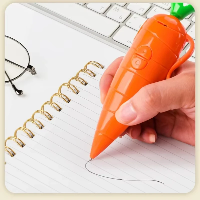 

Carrot Recording Pen Toy Writable Ballpoint Pen Two In One Creative Toy Gift For Judy Rabbit Cosplay